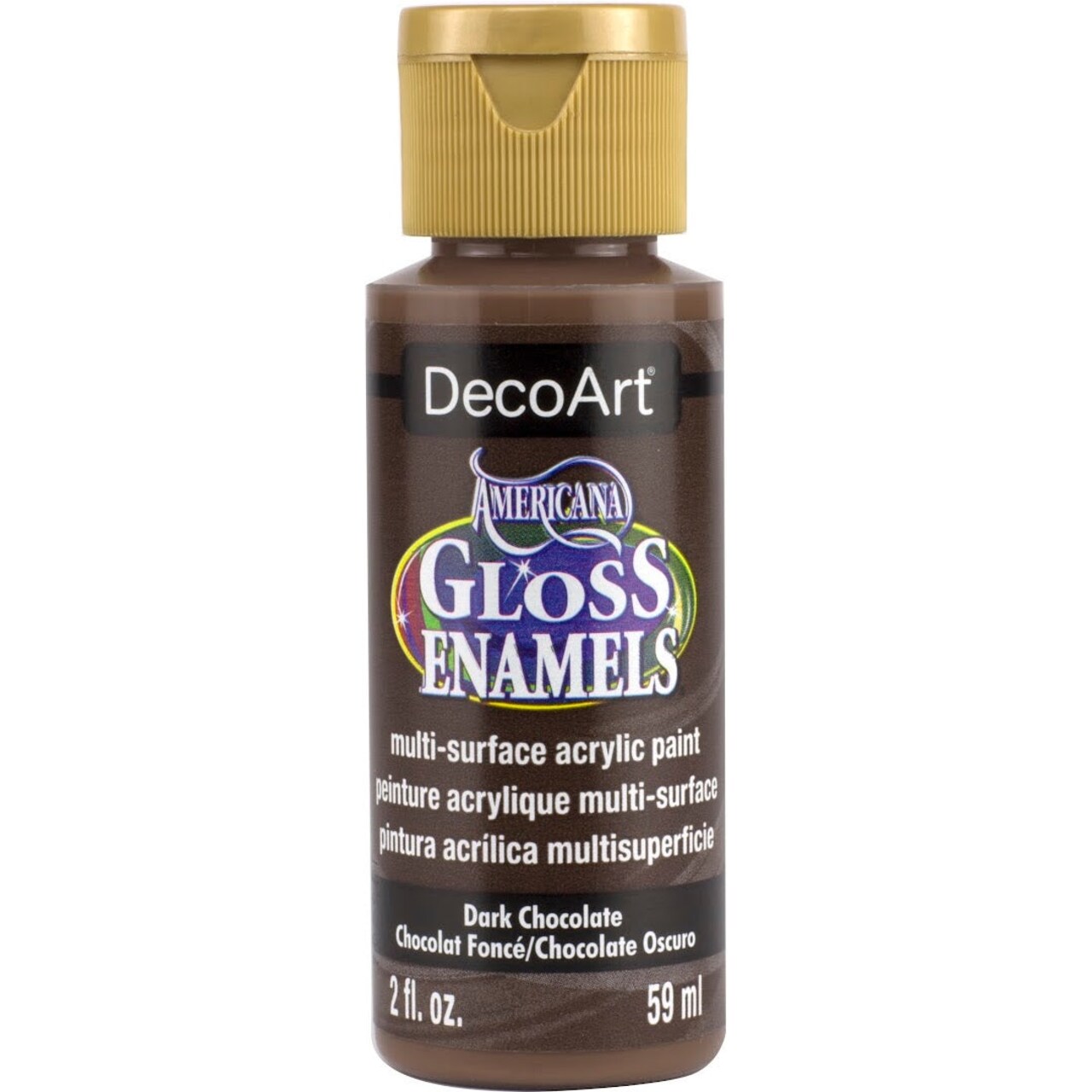 DecoArt Americana Gloss Enamels Acrylic Paint 2 oz – Durable Gloss Finish for Wood, Glass & Ceramics